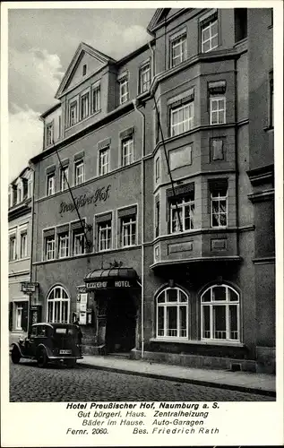 Ak Naumburg Saale, Hotel Preußischer Hof