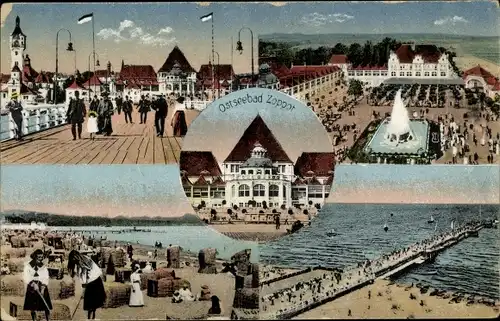 Ak Sopot Gdańsk Zoppot Danzig, Strand, Promenade