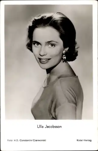 Ak Schauspielerin Ulla Jacobsson, Portrait