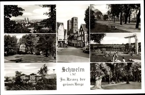 Ak Schwelm Nordrhein Westfalen, verschiedene Ansichten vom Ort
