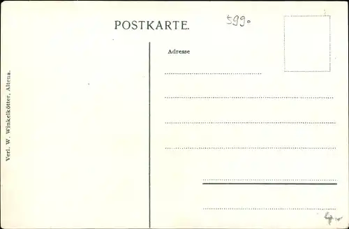 Ak Altena im Märkischen Kreis, Teilansicht von Stadt aus der Vogelschau