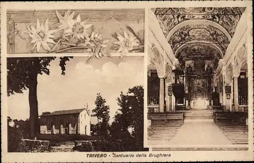 Ak Trivero Biella Piemonte, Wallfahrtskirche Nostra Signora della Brughiera