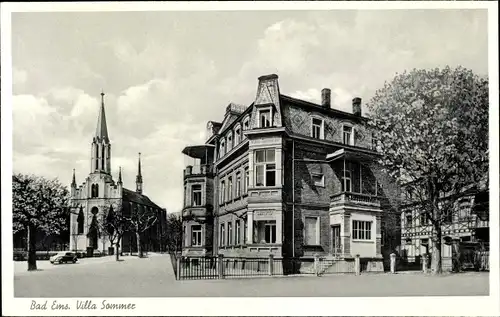 Ak Bad Ems an der Lahn, Villa Sommer