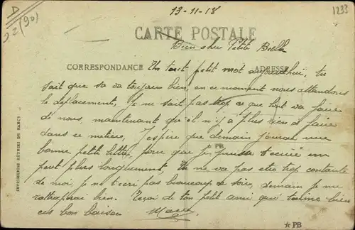 Ak Réchésy Territoire de Belfort, Vue partielle, La Gare du Tramway