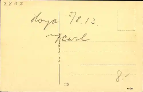 Ak Hoya an der Weser, Weserpartie, Stadtansicht