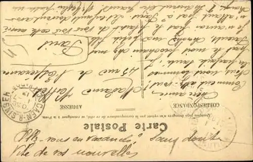 Ak Frankreich, Fehldruck, Stadtansicht