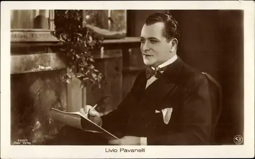 Ak Schauspieler Livio Pavanelli, Portrait