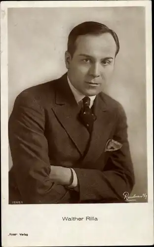 Ak Schauspieler Walther Rilla, Portrait