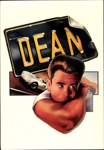Ak Schauspieler James Dean, Portrait, James Design Serien