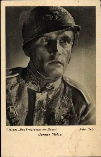 Ak Schauspieler Hannes Stelzer, Portrait in Uniform