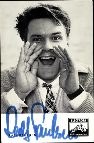 Ak Sänger Ralf Paulsen, Electrola Records, Armbanduhr