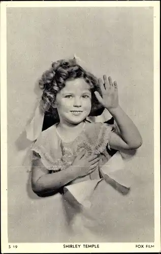 Ak Schauspielerin Shirley Temple, Portrait, Fox Film, S 19