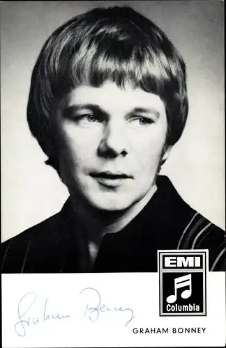 Ak Sänger Graham Bonney, Portrait, Autogramm, EMI Columbia