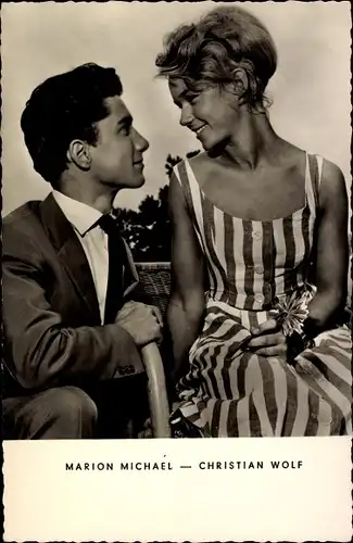 Ak Schauspielerin Marion Michael, Schauspieler Christian Wolf, Filmszene