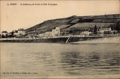 Ak Joigny Yonne, Le Faubourg, Côte St-Jacques