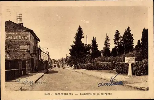 Ak Rambervillers Vosges, Faubourg de la Chipotte