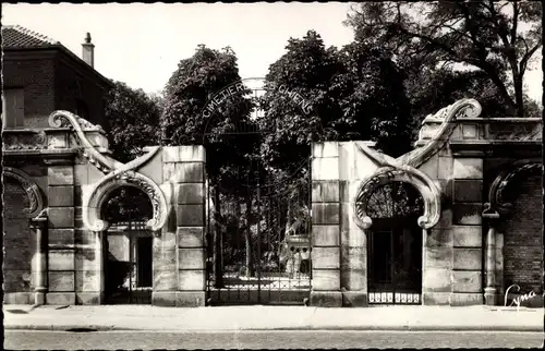 Ak Asnières-sur-Seine Hauts-de-Seine, Eingang zum Hundefriedhof