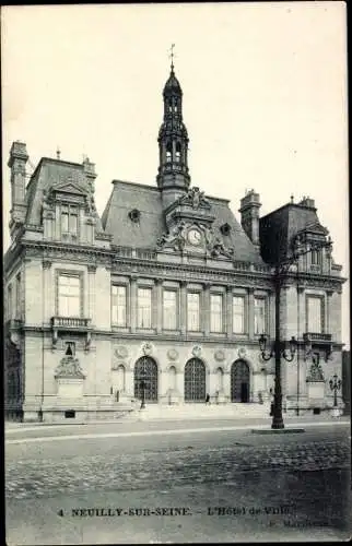 Ak Neuilly sur Seine Hauts de Seine, Rathaus