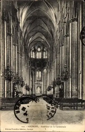 Ak Bourges Cher, Interieur de la Cathedrale