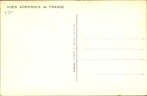 Ak Loches Indre-et-Loire, vue aerienne