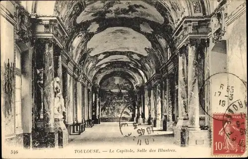 Ak Toulouse Haute Garonne, Le Capitole, Salle des Illustres