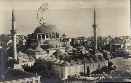 Ak Konstantinopel Istanbul Türkiye, Panorama, Beyazıt-Moschee