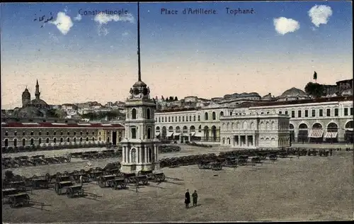Ak Konstantinopel Istanbul Türkiye, Artillerieplatz, Tophane
