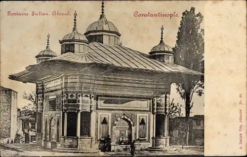 Ak Konstantinopel Istanbul Türkei, Fontaine Sultan Ahmed