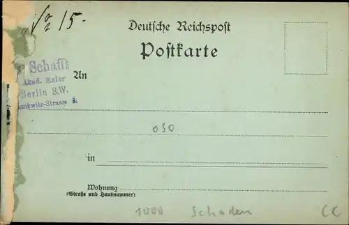 Mondschein Ak Berlin Mitte, Ruhmeshalle, Winter