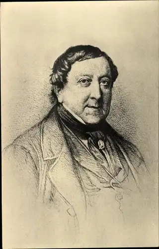 Ak Komponist Gioacchino Rossini, Portrait