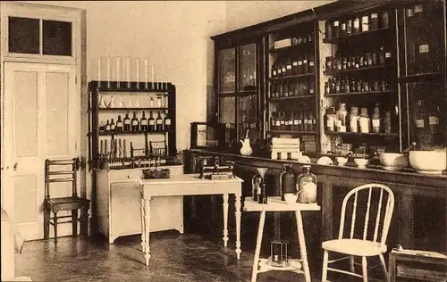 Ak Elisabethville RD Kongo Zaire, Wohltätigkeitsorganisation, Krankenhaus für Europäer, Apotheke