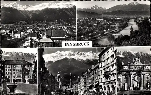 Ak Innsbruck in Tirol, Panorama, Ortsansicht