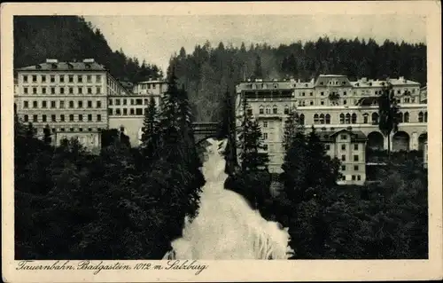 Ak Bad Gastein Badgastein in Salzburg, Tauernbahn