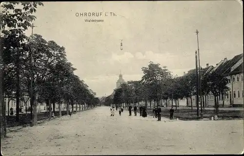 Ak Ohrdruf in Thüringen, Waldstraße