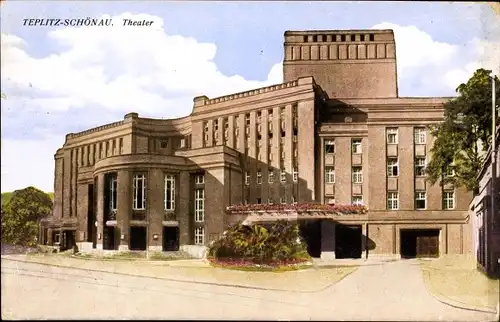 Ak Teplice Šanov Teplitz Schönau Region Aussig, Theater