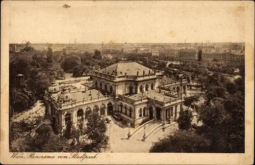 Ak Wien 1 Innere Stadt, Panorama vom Stadtpark