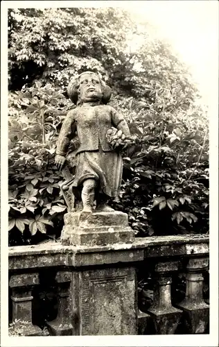 Foto Ak Weikersheim in Tauberfranken Württemberg, Schlosspark, Statue