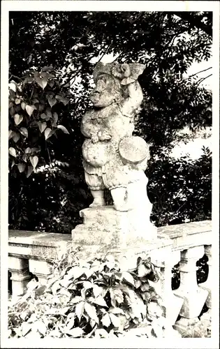 Foto Ak Weikersheim in Tauberfranken Württemberg, Schlosspark, Statue