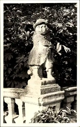 Foto Ak Weikersheim in Tauberfranken Württemberg, Schlosspark, Statue