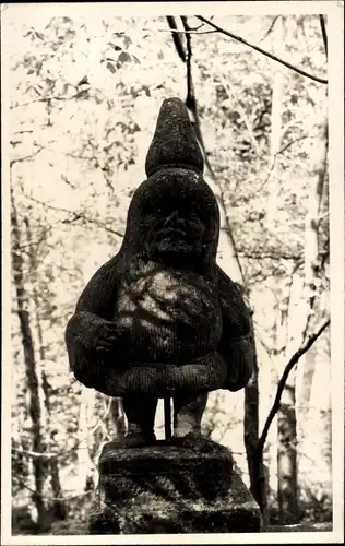 Foto Ak Weikersheim in Tauberfranken Württemberg, Schlosspark, Statue