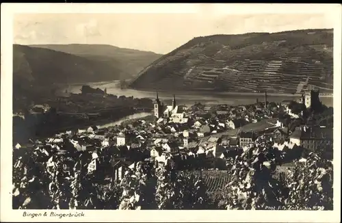 Ak Bingerbrück Bingen am Rhein, Blick über den Ort