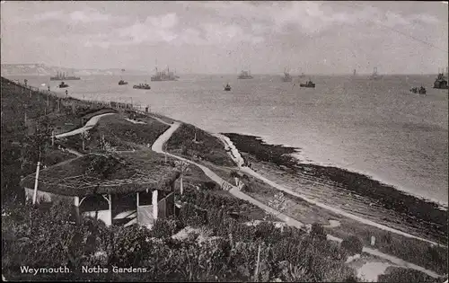 Ak Weymouth Südwestengland, Nothe Gardens