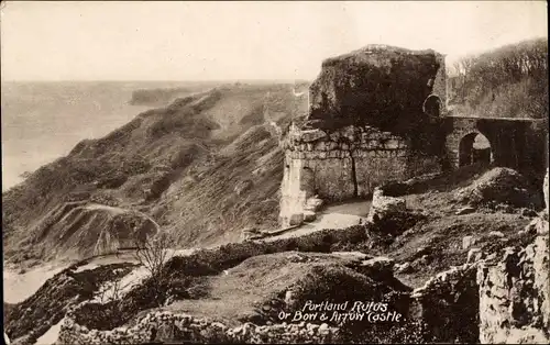 Ak Portland Dorset, Rufus Castle, Bow and Arrow Castle