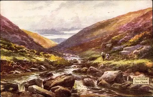 Künstler Ak Dartmoor Devon England, Tavy Cleave, Landschaft