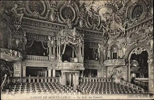 Ak Monte Carlo Monaco, Casino, Konzertsaal
