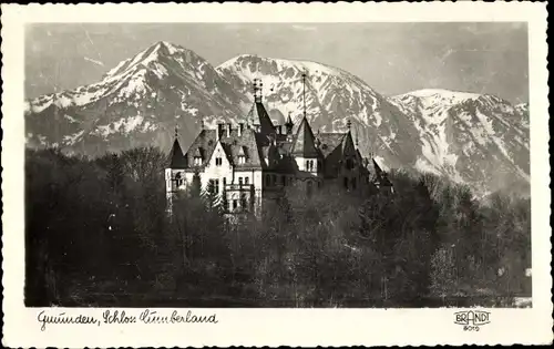 Ak Gmunden am Traunsee Salzkammergut Oberösterreich, Schloss Cumberland