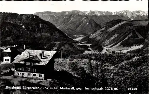 Ak Mariazell Steiermark, Berghotel Bürgeralpe, Hochschwab