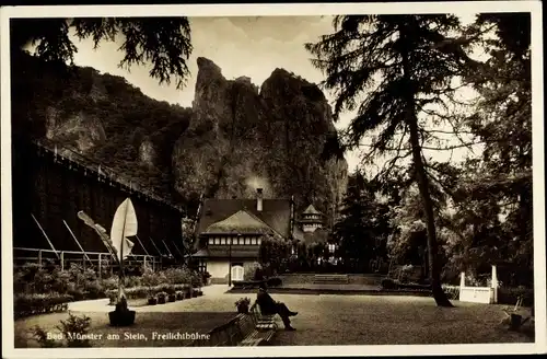 Ak Bad Münster am Stein Bad Kreuznach an der Nahe, Freilichtbühne
