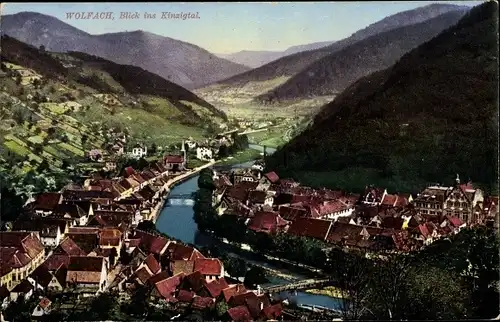 Ak Wolfach im Schwarzwald, Kinzigtal, Panorama