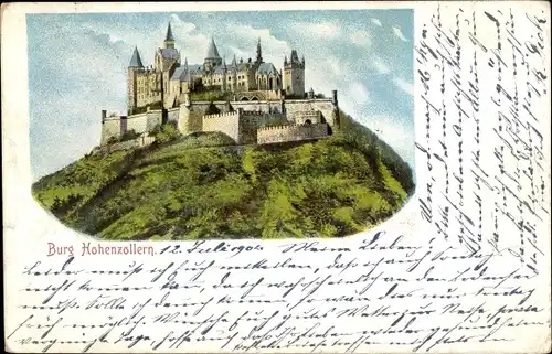 Ak Zimmern Bisingen im Zollernalbkreis, Burg Hohenzollern